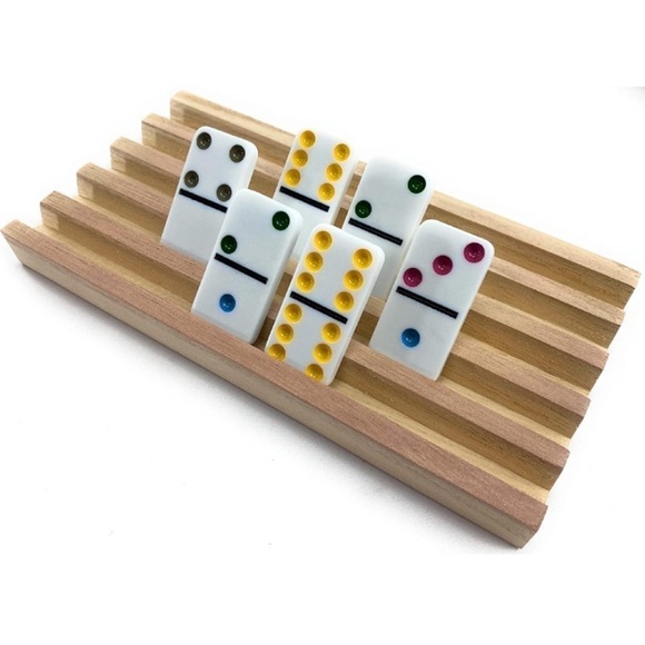 Wood Domino Racks - set of 8 - Picture 2 of 5
